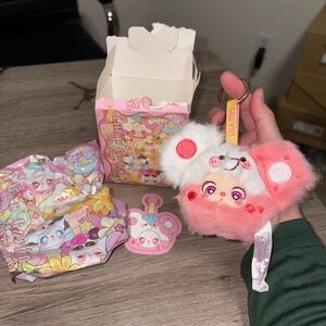 Raspberry Mouse - Baby Three Lilia Toy Garden Tea Party Mini Plush Pendant